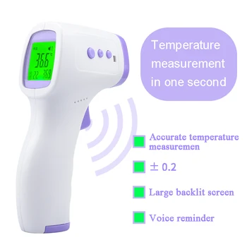 

Muti-fuction Household Thermometer Digital Termomete Infrared Forehead Thermometer Gun Non-contact Temperature 50pcs/lot