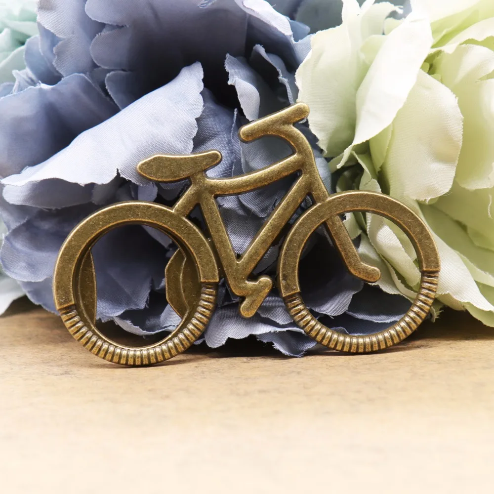 

Cute Bicycle Metal Beer Bottle Opener Lover Biker Creative Gift for Cycling Key Rings Wedding Party Favors Little Gifts for Kids