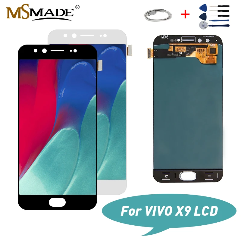 

5.5" Original LCD For Vivo X9 LCD Display Touch Screen Digitizer Replacement Parts With Frame Free Shipping+Gift 100% Tested