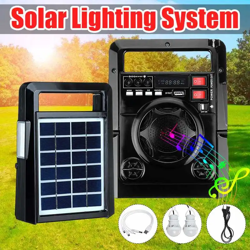 СОЛНЕЧНОЕ РАДИО СОЛНЕЧНАЯ ЭНЕРГИЯ зарядка FM радио TF USB динамик Портативный перезаряжаемый светодиодный фонарик 2000 мАч Зарядное устройство