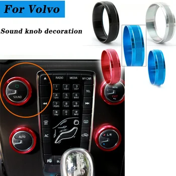 

1pcs Car Audio Stereo Volume Control Knob Ring Cover For VOLVO S60L S90L XC40 XC60 XC90 V90 CC S90 S60 S40 V60 Auto Accessories