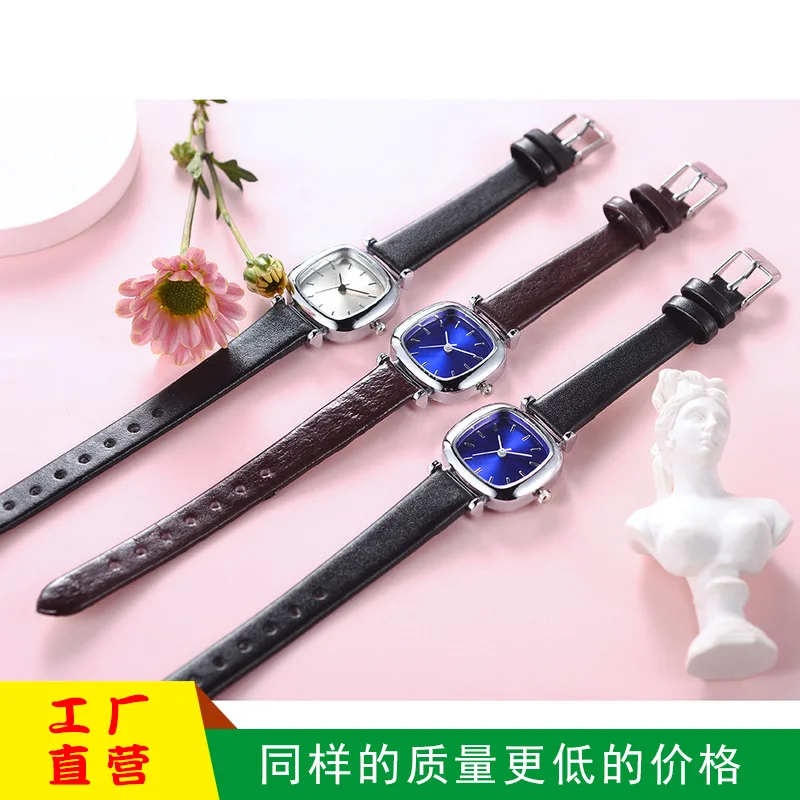 

New Style Non-Mark up Article Nail Women's Belt Watch Fashion Fine Watch Strap Small Square Table Quartz Watch