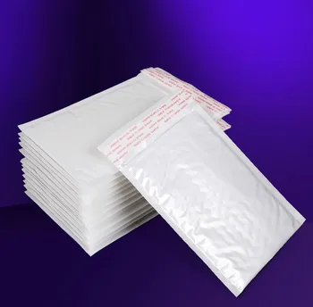 

50pcs Plastic White Bag Foam Envelope Foam Foil Office Packaging Envelope Moistureproof Vibration Bag Storage Bags 24*25cm