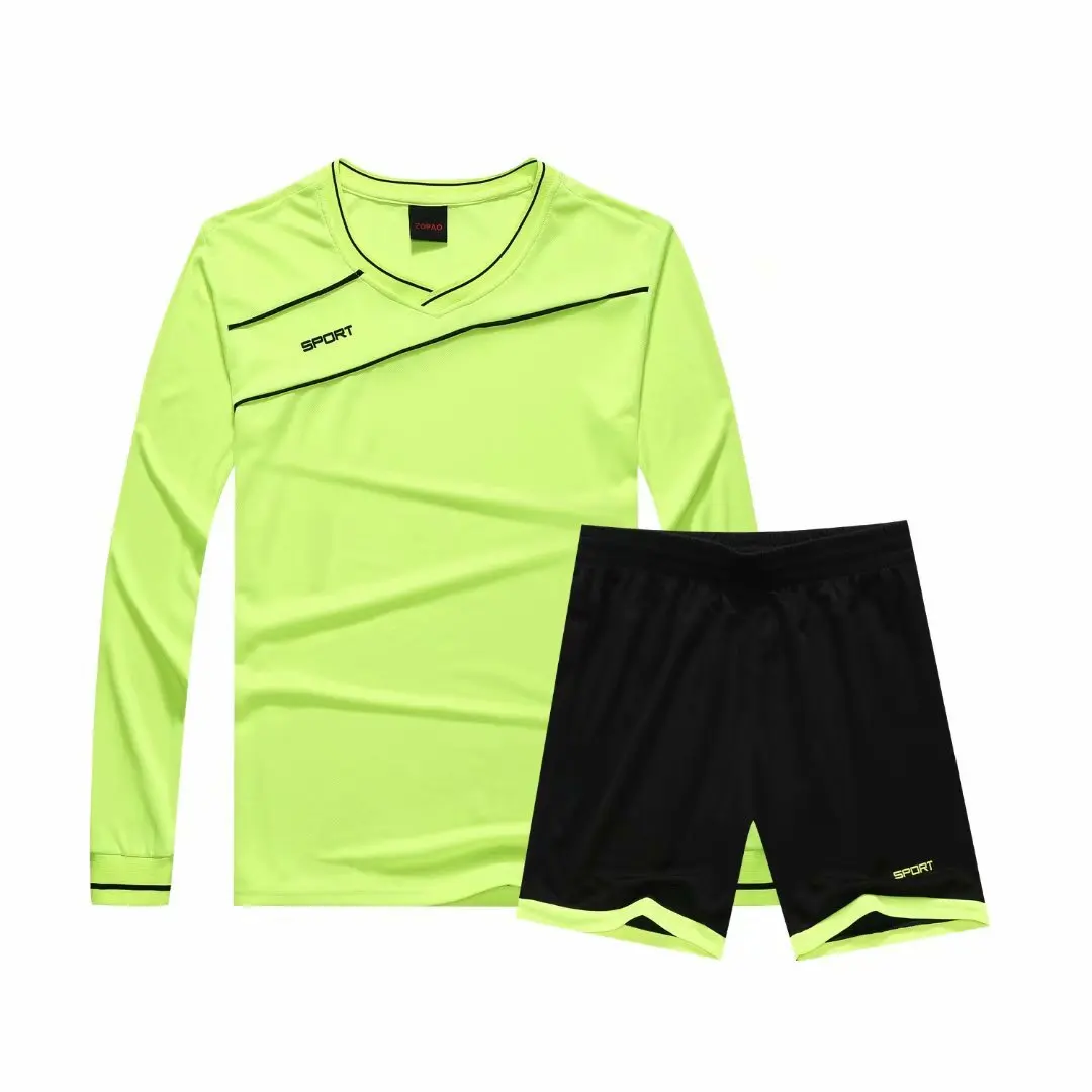 Простые мягкие дышащие мужские футбольные майки Boyes, женские шорты с длинным рукавом, спортивная одежда, пустые мужские футболки Survete - Цвет: Green