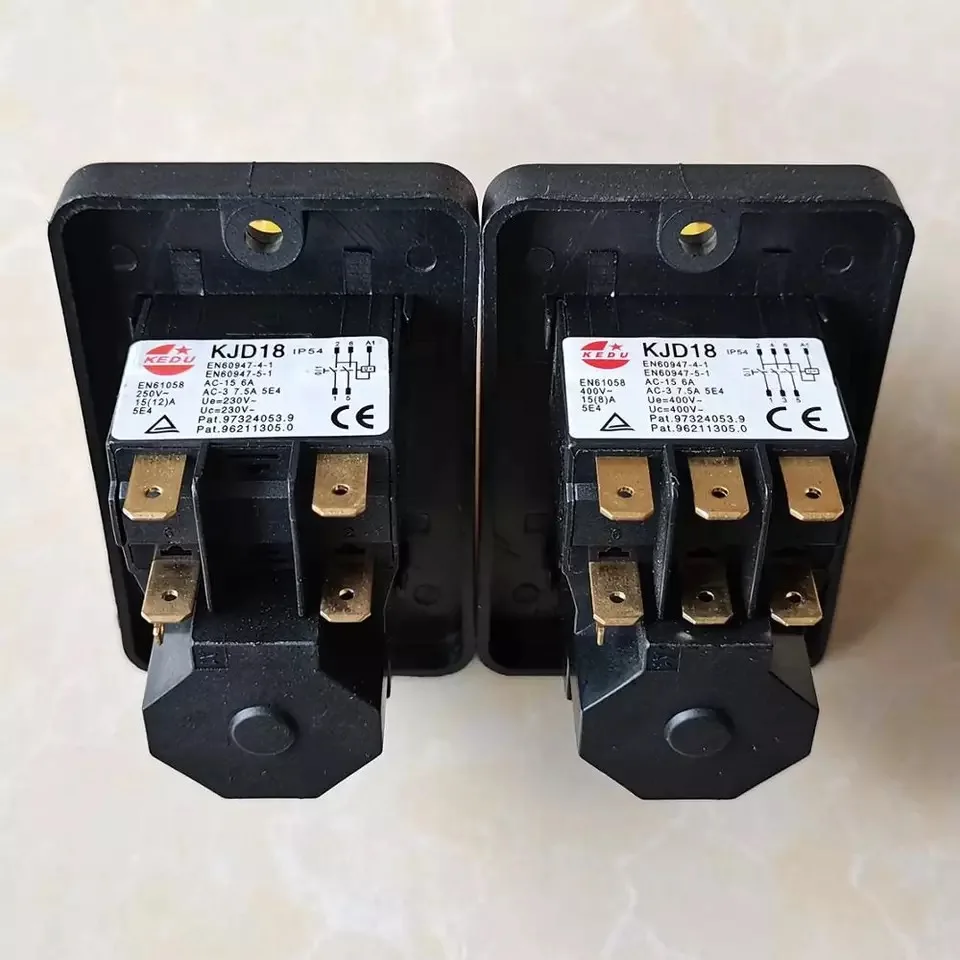 KEDU KJD18 7 Pins  Waterproof Electromagnetic Push Button Switch Emergency Stop Switches for Vessel Boat Grinding Machine