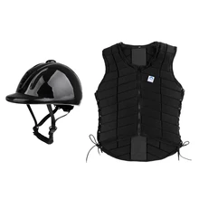 Женский защитный жилет для верховой езды с защитным шлемом, размер M