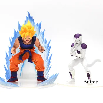 

Anime Dragon Ball Z Super Saiyan Son Goku & Freeza PVC Figures Collectible Model Toys 2pcs/set