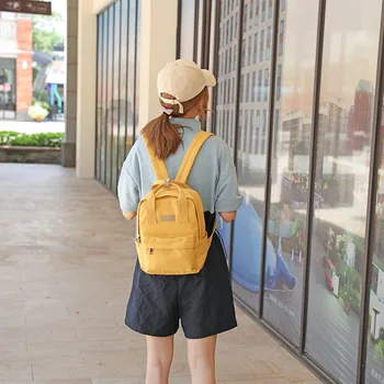 

Backpack for women new women's backpack Korean version all-in-one canvas bag student bag