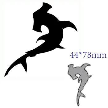 

metal cutting dies cut die mold Animal shark decoration Scrapbook paper craft knife mould blade punch stencils