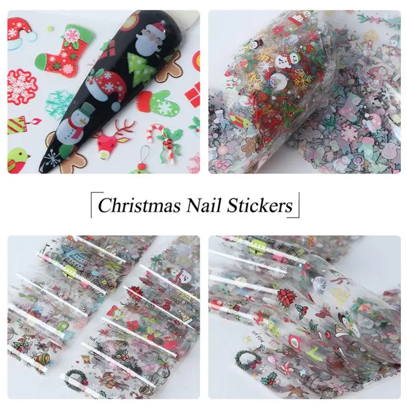 10 шт./упак. Nail Art наклейки для ногтей, водные наклейки в виде ...