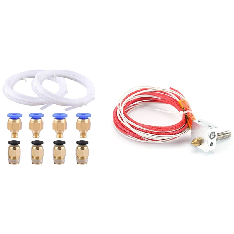 2 шт. Ptfe тефлоновые трубы (2 м) + 4 Pc4 M6 обратной стороне обеспечивает удобство