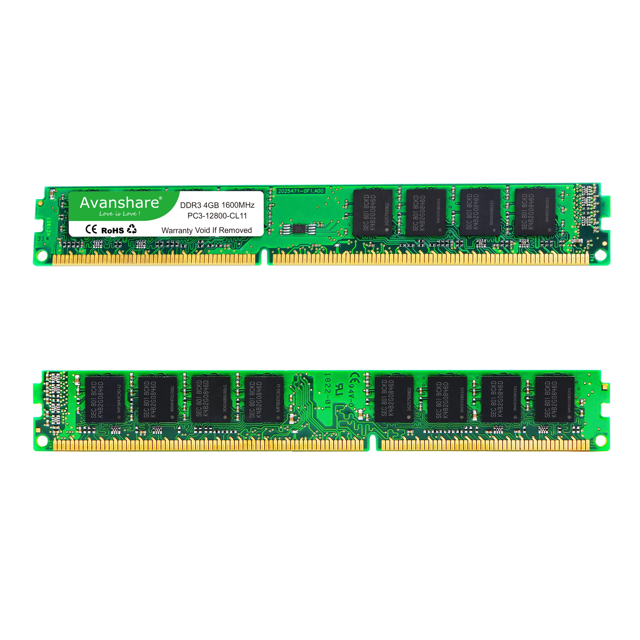 Память DDR3 8 ГБ для настольного ПК 1600 МГц 12800 совместимая с Intel AMD 4 Гб 1333 Sdram 1066 от