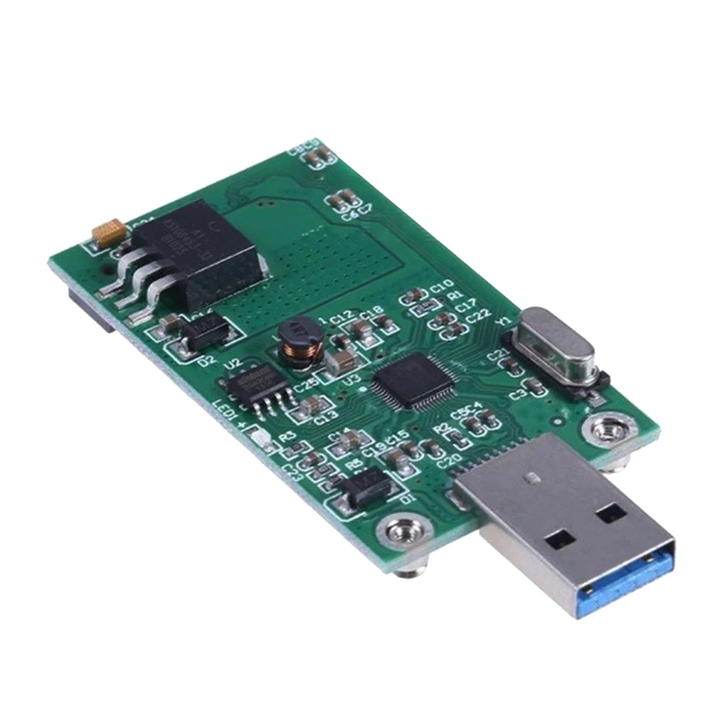 1pcs Mini PCI-e MSATA SSD To USB3.0 Converter For 1.8 