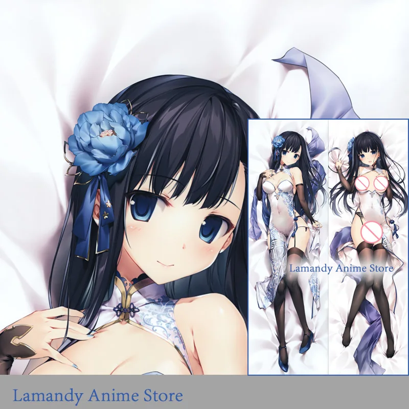 Двусторонняя наволочка Dakimakura с рисунком в стиле аниме | Дом и сад