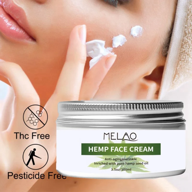 Чистый укрепляющий крем для лица с пеньковым маслом крем для очищения пор носа осветляет кожу питательный крем для лица