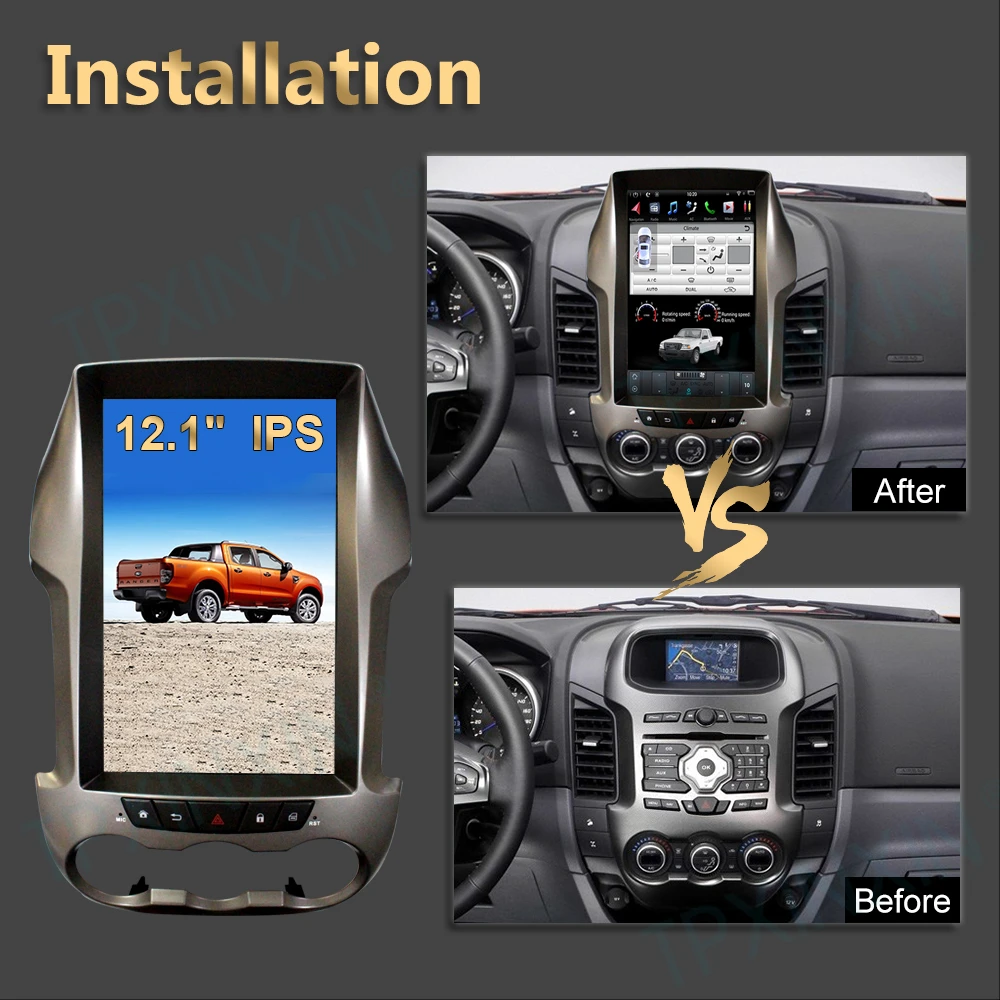 

For Ford Ranger / F250 2011- 2016 Android 9 Carplay Radio Player Car GPS Navigation Autoradio Multimedia Stereo Head Unit Screen