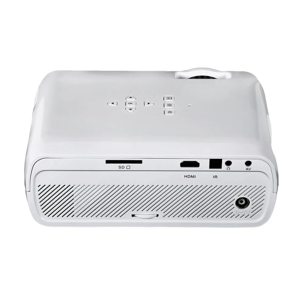 BL-80 Mini LED Projector Support HDMI AV USB HD 1080p Video Media Player For Home Theater Presentations& Meetings EU Plug