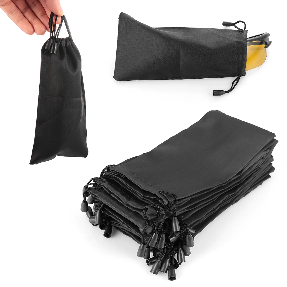 Soft Waterproof Sunglasses Bag Drawstring Microfiber Dust proof Pouch Pocket Glasses Carry Bag Portable Eyewear Container glasses storage bag sunglasses bag