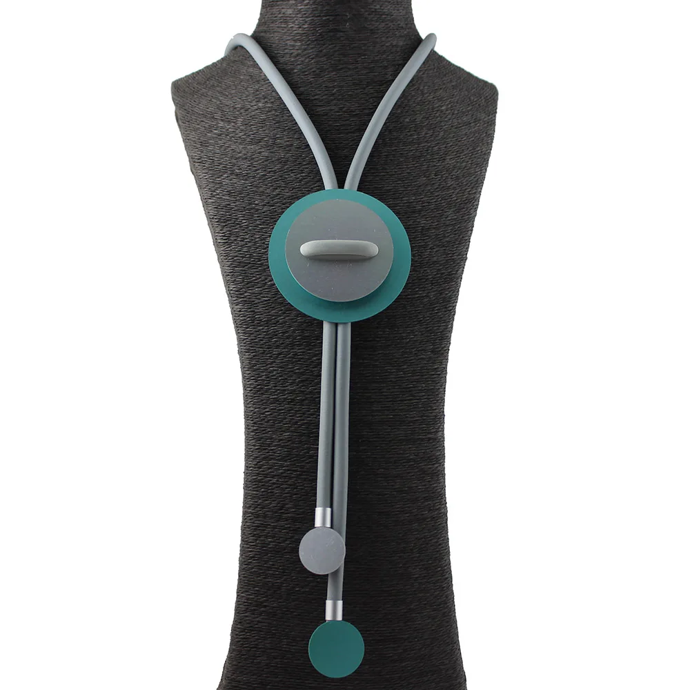 

New Necklace For Women Fashion Jewelry Long Handmade Necklaces DIY Gifts Girls Adjustable Collar Party Round Pendants