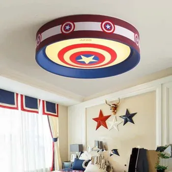 

Captain America Superman Cartoon Animal Girls Boys Bedroom Lighting Led Baby Children's Room Lamp Child Kids Ceiling Lamp Light