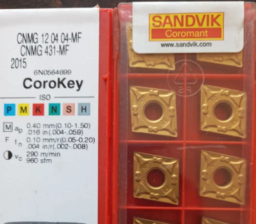 10 шт. твердосплавная вставка CNMG 120404-MF