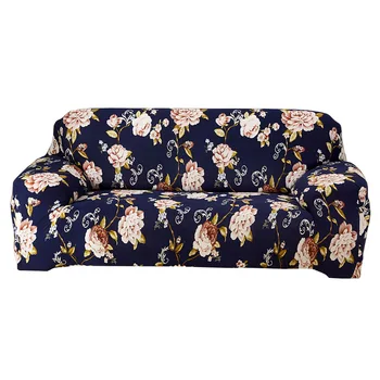 

The new European style plant flower series three people 190 * 230cm high elasticity universal sofa cover sofa cover all-inclusiv