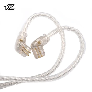 

KZ ZSN Replaceble Silver Plated Upgraded Cable With 3.5mm 2Pin Connector KZ ZSN Dedicated Cable Only Use For KZ ZSN ZSN PRO