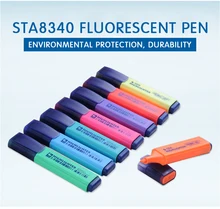 

STA8340 Fluorescent Pen, 8-color Kawaii, Fluorescent Pen Painting Office Stationery School Supplies Office & School Markers 8340