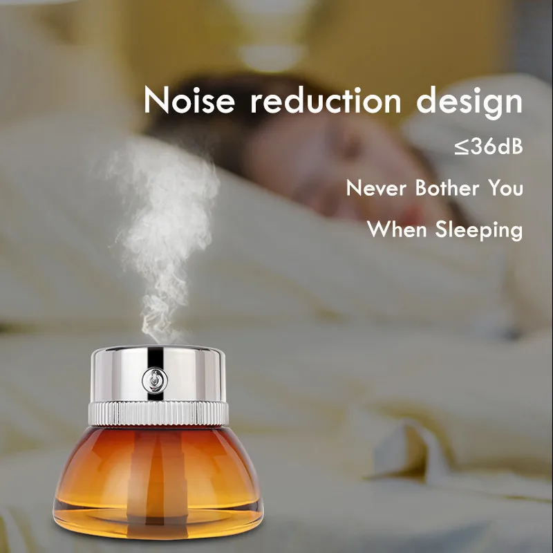 USB Bottle Humidifier Ultrasonic Aroma Oil Essential Diffuser For Home Mist Maker Air Humidifiers Soft LED Night Light