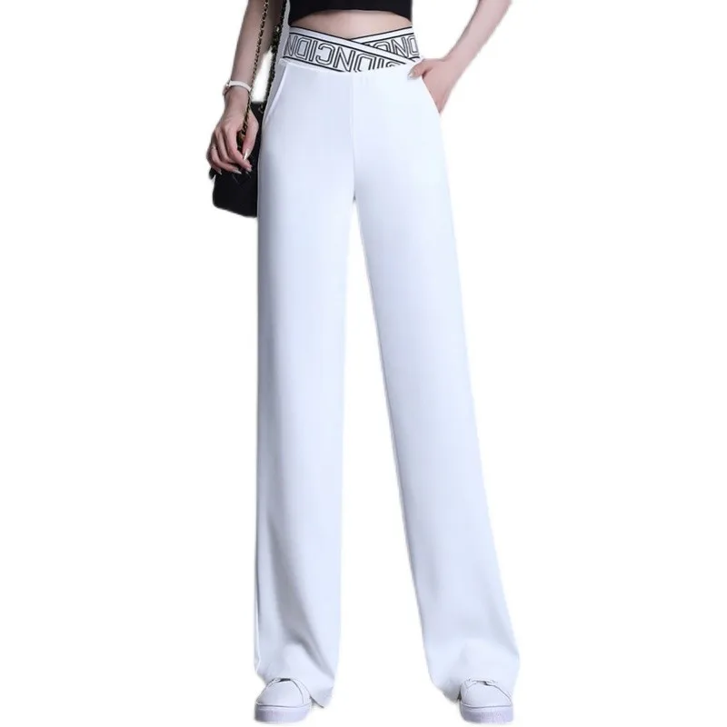 パンツ PAROSH Women Straight Pants D230743 BEACH25002 White Lys Palazzo Pants - Off White