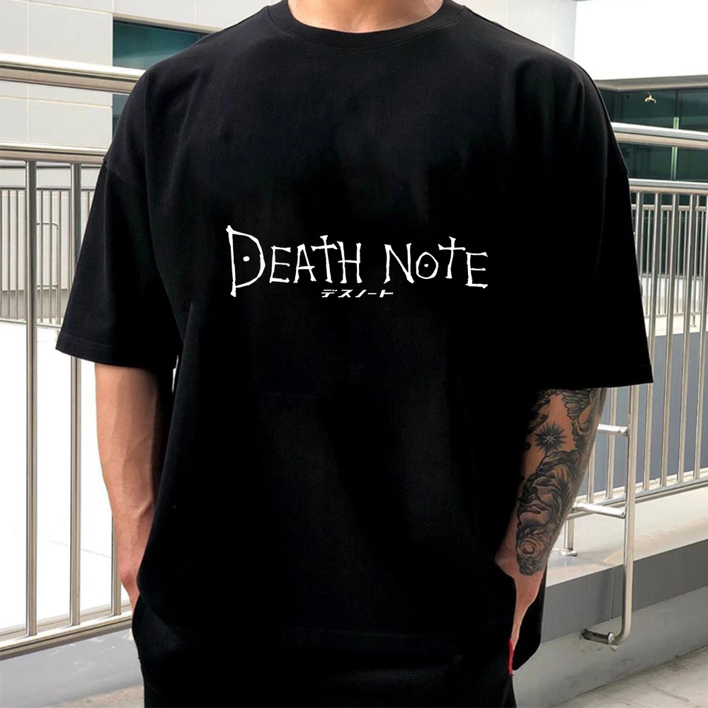 Ripple Junction Mens Death Note Anime T-Shirt - Death Note Light Yagami  Mens Fashion Shirt - Death Note Manga Tee 