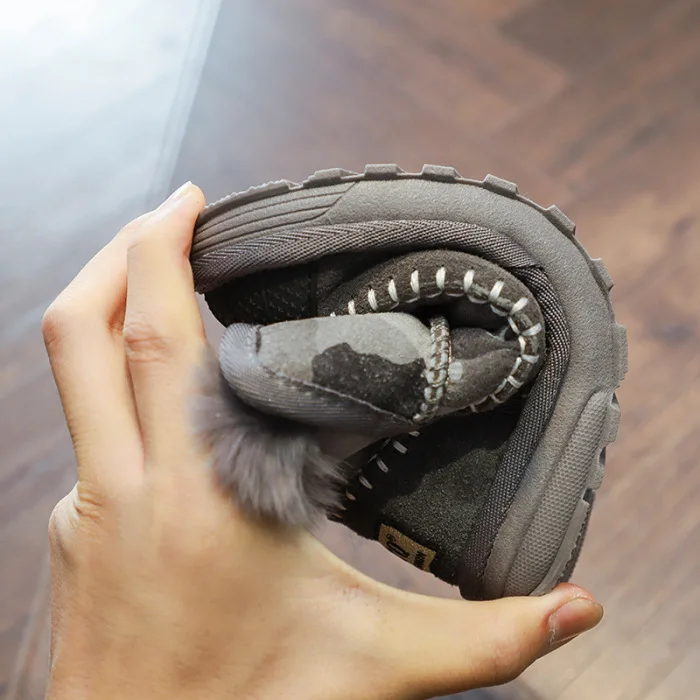 Новые детские зимние сапоги, зимние толстые короткие сапоги из искусственной кожи с плюшевой подкладкой, теплые и удобные зимние сапоги для путешествий и катания на лыжах