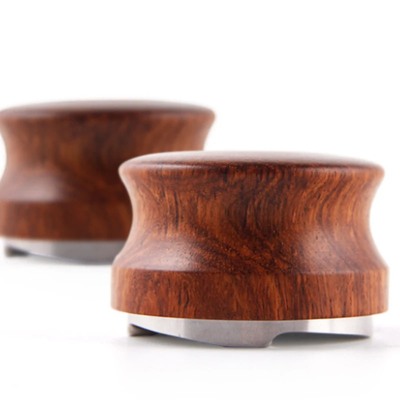  Coffee Distributor Leveler Tool New Rosewood Adjustable 58.35MM Four Angled Slope Profilter Tamper