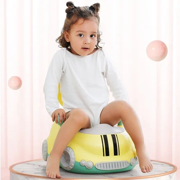 

car cartoon portable baby kid travel potties Children's soft comfortable trainingg PU toilet seat splash urine prevent rollover