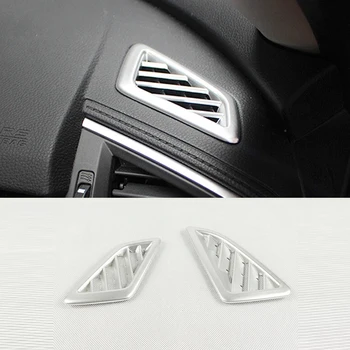 

ABS Plastic Car front Small air outlet Decoration cover trim Car styling For Honda Civic 10th 2016 2017 accessories 2pcs