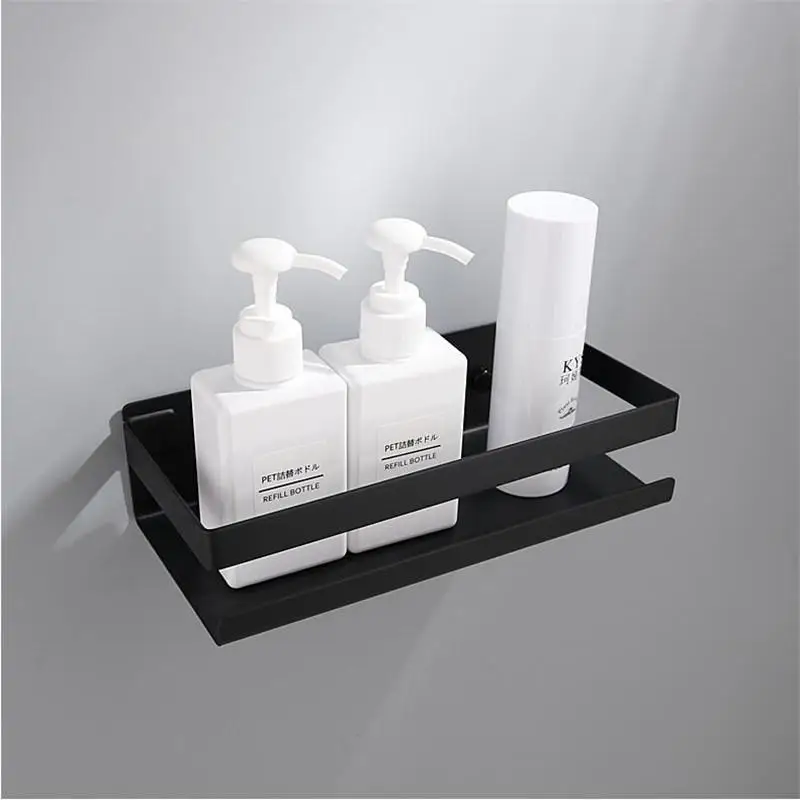 Storage Rack Bathroom Shelf Shower Shelf Bathroom Storage Shelf Storage Shelf Bathroom Accessories Shower Rack Bathroom Corner Shelf Shampoo Rack Shampoo Holder Bathroom Shelf Stainless Steel Shower Rack Corner Shelf Square Bath Shower Black/Nickel Storage Organizer Rack