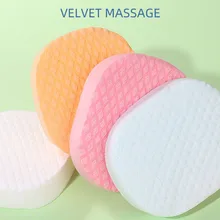 Комплект из 2 предметов, для умывания лица Очищение круглый спонж натуральное растительное волокно инструмент для нанесения макияжа