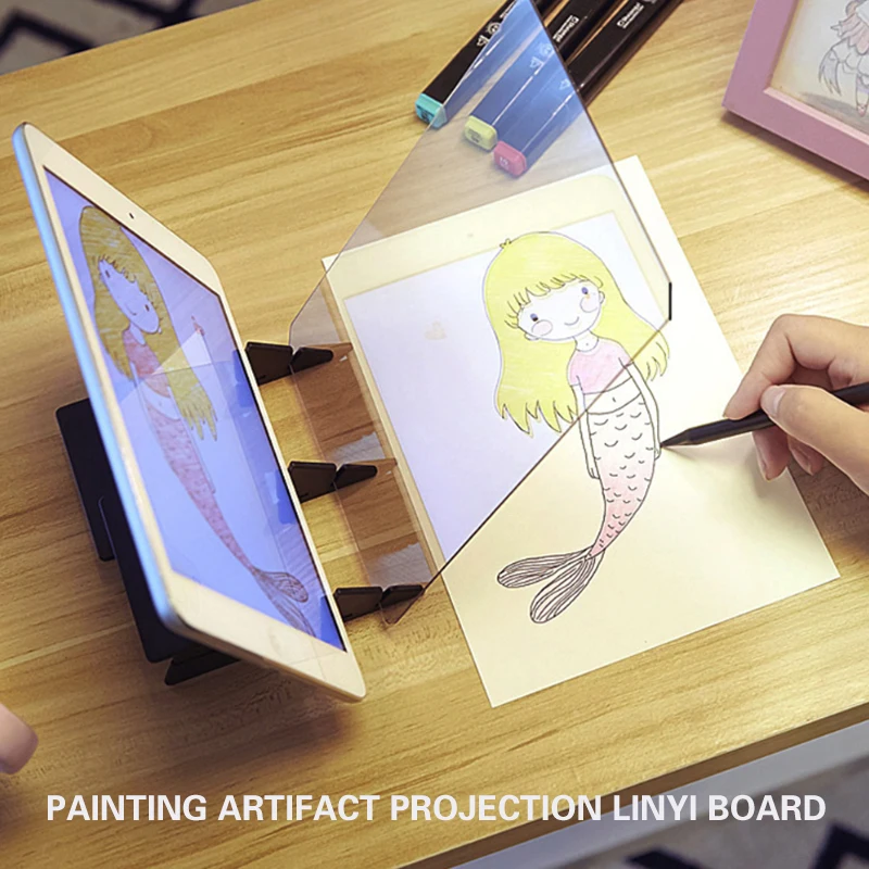 

Drawing board Portable Painting Magic Painter Projection Anime Copy Stereoscopic Pc Child Tracing Board Fan Copy Station