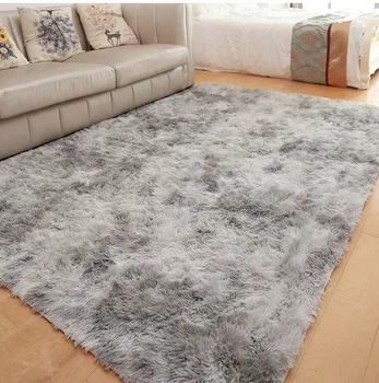 

Anti-slip Floor Mats Grey Carpet Tie Dyeing Plush Soft Carpets Bedroom Water Absorption Carpet Rugs For Living Room Bedroom
