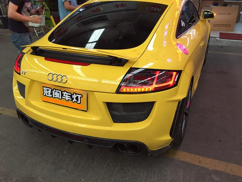 Автомобильный Стайлинг для Audi TT 2006-2013 задний светильник в сборе светодиодный задний светильник задний фонарь динамический сигнал поворота+ Реверс+ тормоз+ светильник для вождения