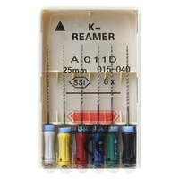 6pcs/Pack Dental K-REAMER FILES 21/25mm 015-040 Stainless Steel Endo Root Canal K File Hand Use Endodontic Dentistry Instruments 1