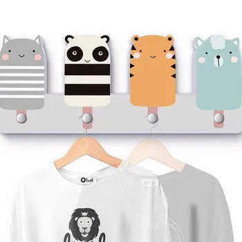 

Nordic style ins children's room decoration snow mountain animal car swan coat rack hook wall decoration hanging LB60818