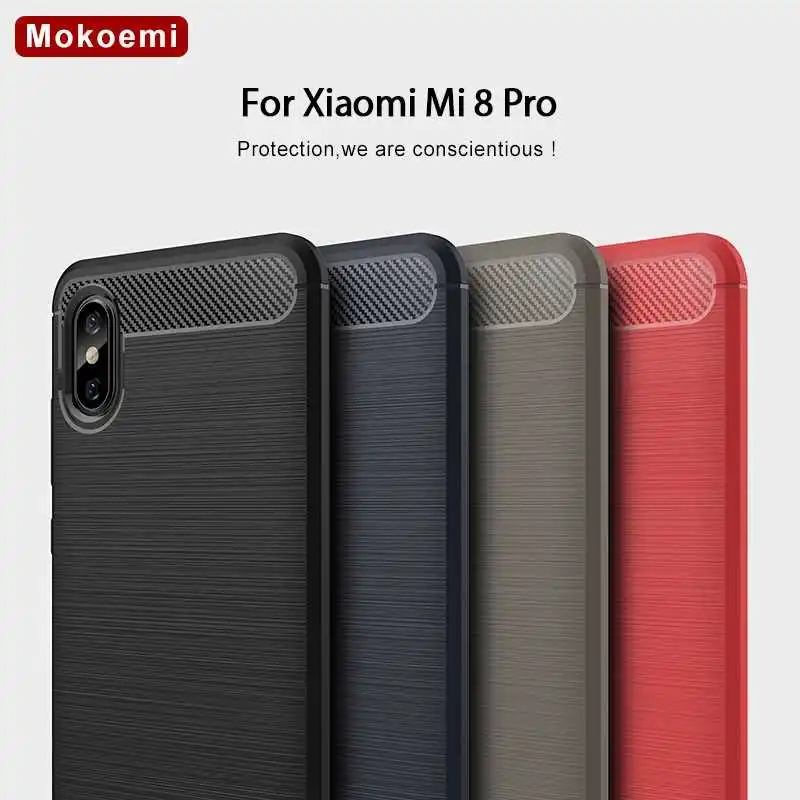 

Mokoemi Fashion Shock Proof Soft Silicone 6.21"For Xiaomi Mi 8 Pro Case For Xiaomi Mi 8 Pro Cell Phone Case Cover