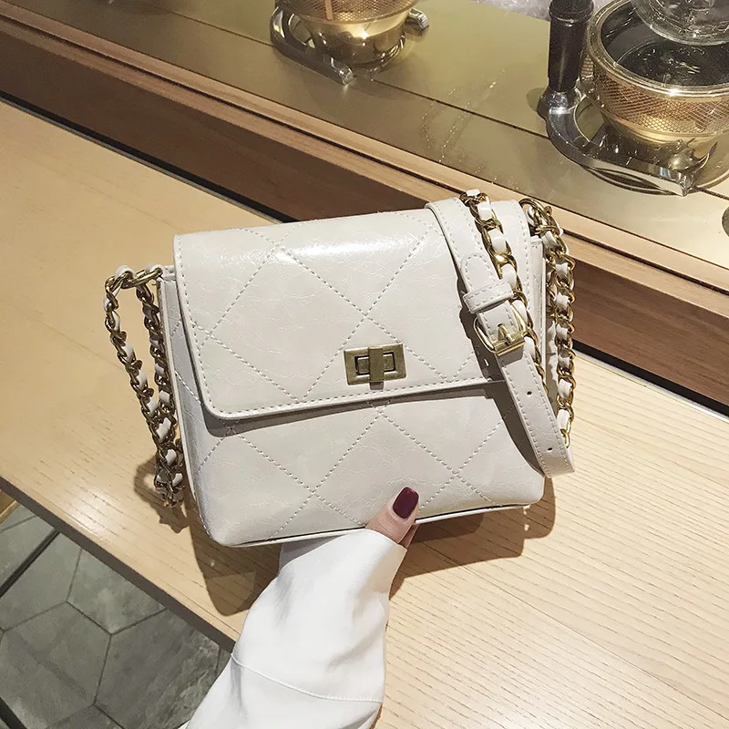 

Versatile Graceful Rhombus Chain Small Bag 2020 New Style Spring Fashion INS Online Celebrity Shoulder WOMEN'S Bag