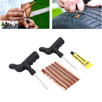 

Car Tire Repair Kit - Car Tire Repair Tool Kit For Tubeless Emergency Tyre Fast Puncture Plug Repair Block Air Leaking