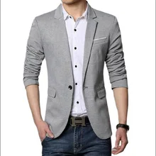 Мужской Блейзер, Мужская одежда, повседневный приталенный Блейзер из кусков размера плюс, мужские костюмы, пиджак для мужчин