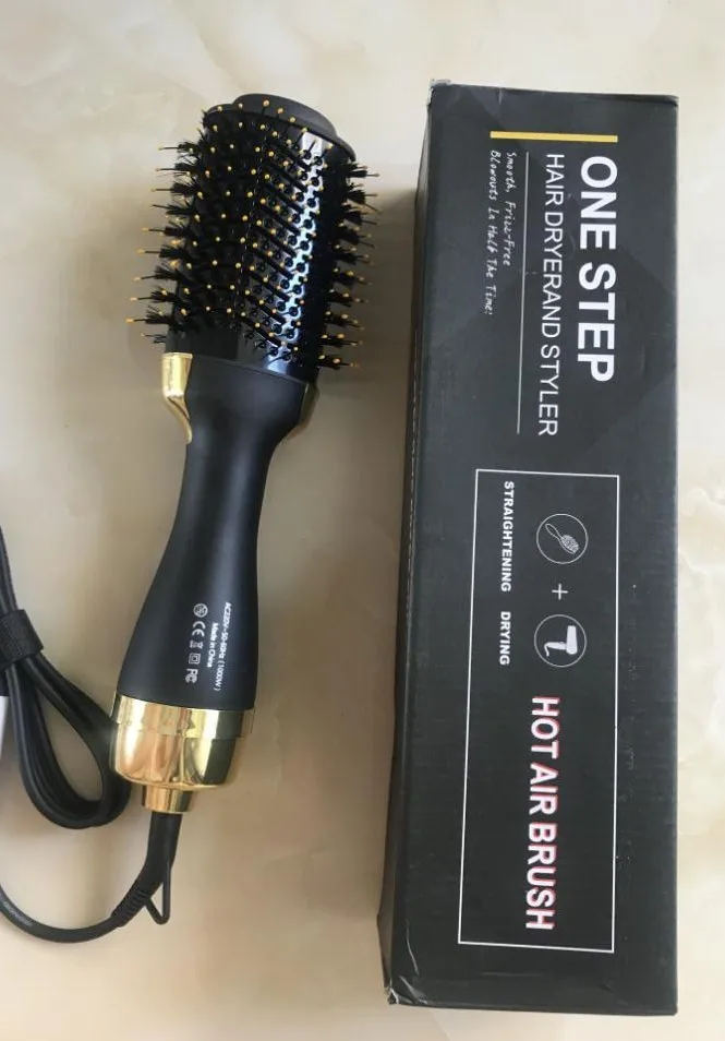 

1000W 2 in 1 Multifunctional Hair Dryer & Volumizer Hair Brush Roller Rotate Styler Comb Styling Straightening Curling Iron 0004