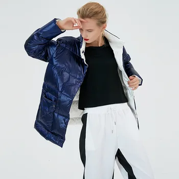 

Down Jackets Woman 2019 Big Size Basic Casual Parkas Winter Women's Quilted Coat Outwear 90% White Duck Down Coat Female Outwear