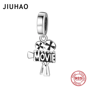

Classic style movie projector charms for Bracelet making Genuine 925 Sterling Silver charm for Bracelet women fine jewelry
