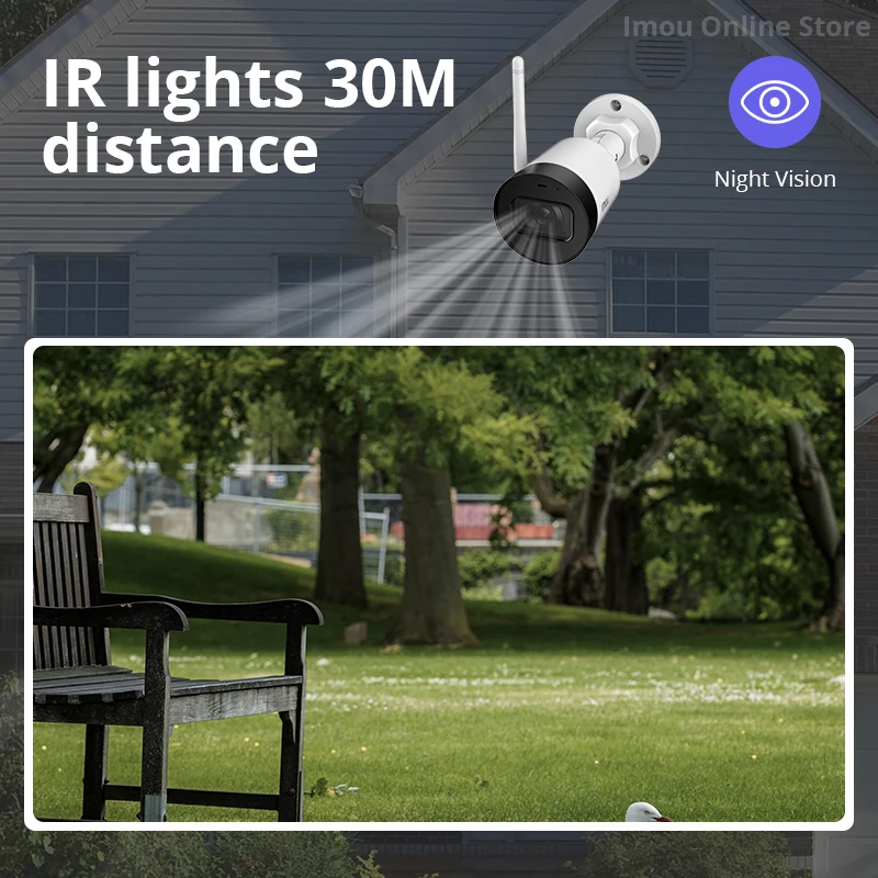 Dahua Bullet camera imou Bullet Lite Встроенная микрофонная сигнализация уведомления 30 м ночного видения Wifi ip-камера